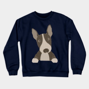 English Bull Terrier Ugly Christmas Sweater Knit Pattern Crewneck Sweatshirt